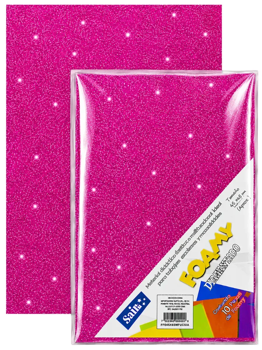 Foamy C/5 Diamantado (56cmX43cm) Fiusha-106