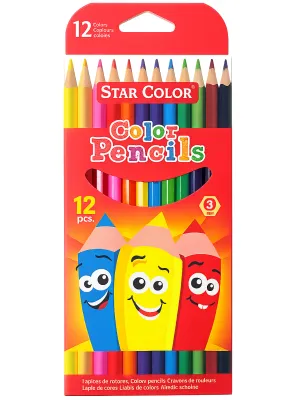 Colores Star Color Largos 12 pzs – Caja Roja colores star color largos 12 piezas caja roja mayoreo