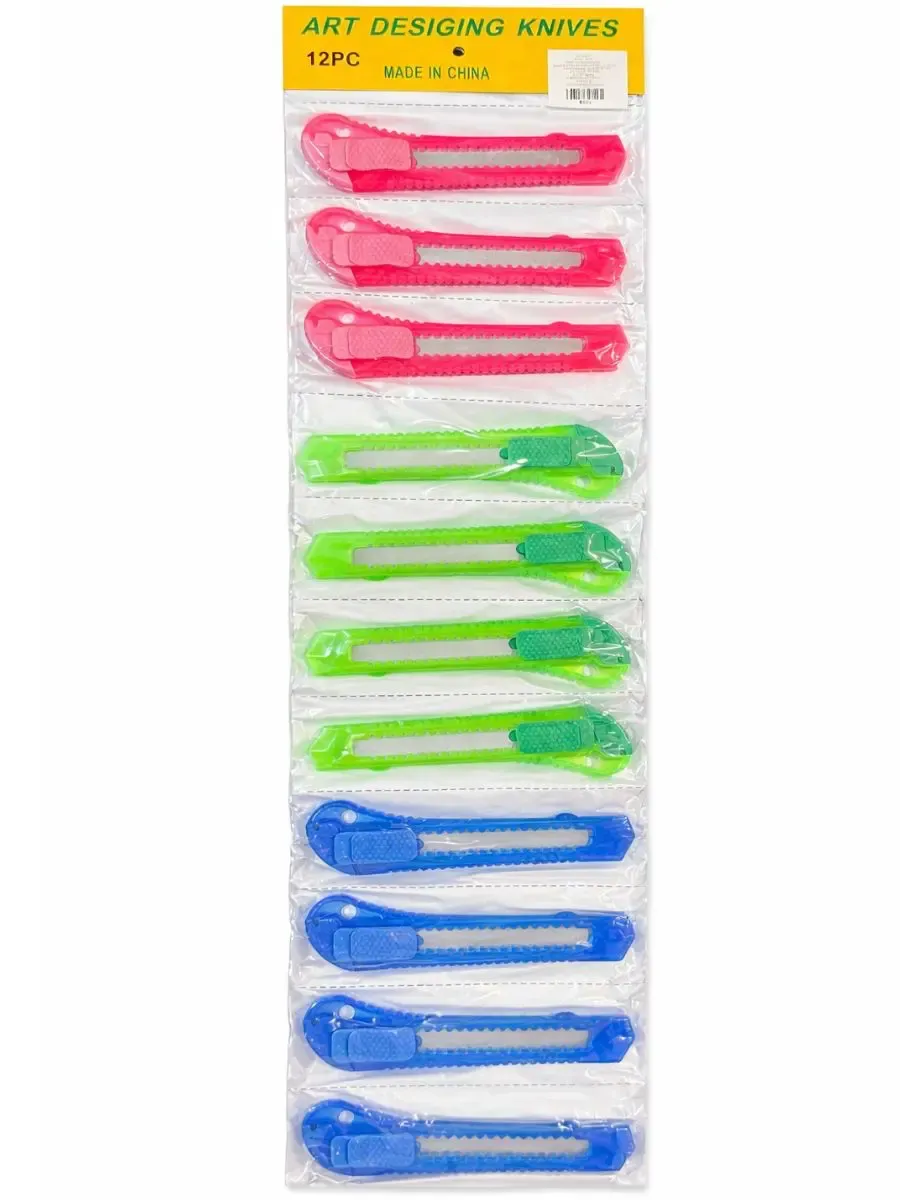 Tira de 12 cutters grandes en Papelerías Mérida