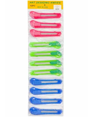 Tira de 12 cutters grandes en Papelerías Mérida