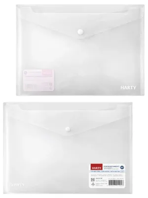 Paquete de 12 sobres horizontales transparentes tamaño carta.