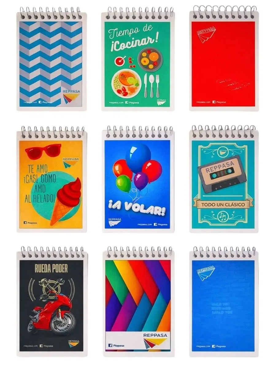 Paquete de 10 libretas de apuntes Reppasa 40 hojas
