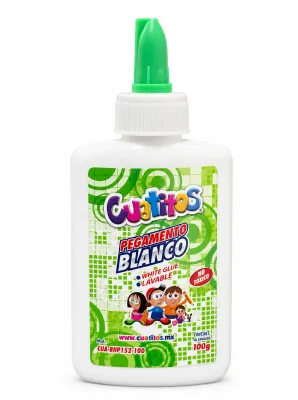 Pegamento Blanco 100ml Cuatitos Shely (6 pzas) pegamento blanco shely cuatitos 100ml mayoreo mexico pieza