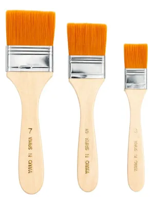 Set de Brochas (3 medidas: 2cm, 3cm y 4.5cm) Set de 3 brochas de 2cm, 3cm y 4.5cm para pintura al mayoreo.