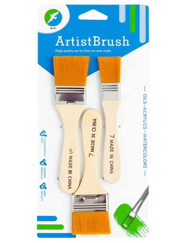 Set de 3 brochas para pintura al mayoreo con precios de distribuidor.