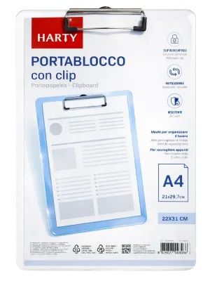 Tabla portapapeles de plástico traslúcido Harty tamaño carta al mayoreo.