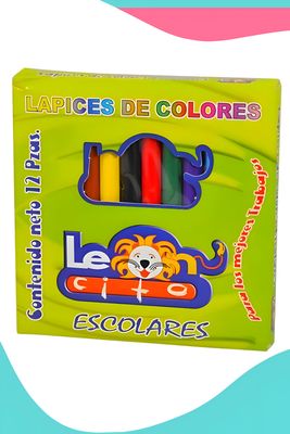 Lápices de Colores Cortos c/12 pzas – Mayoreo