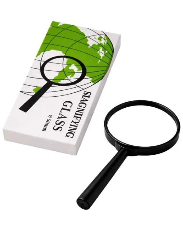 Lupa de Mano con Lente de Cristal - 50mm (2 Pulgadas) merida.webp Lupa de mano 50mm en Papelerías Mérida