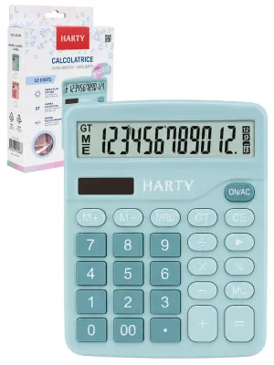 Calculadora Mediana 12 Dígitos Rosa/Azul – Mayoreo calculadora mediana harty 12 digitos rosa azul mayoreo