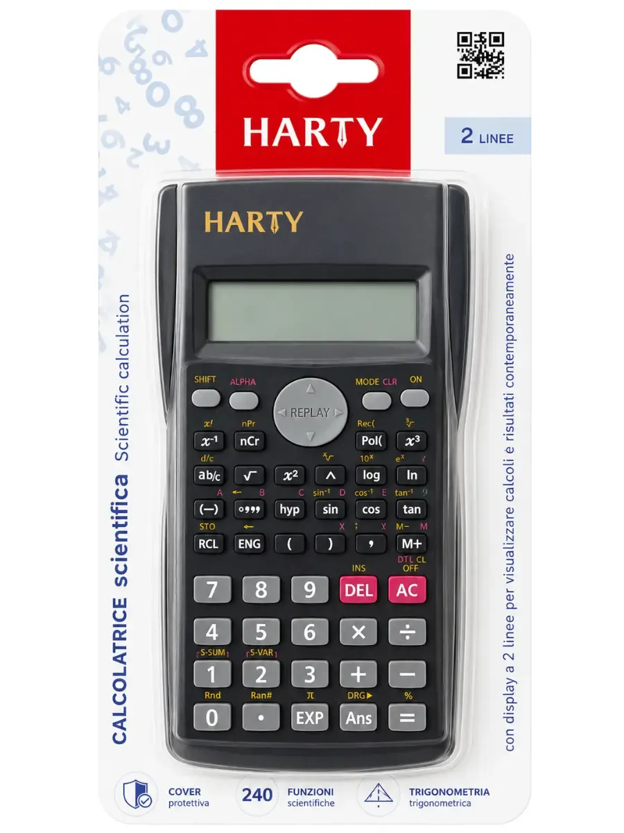 calculadora cientifica negra harty 240 funciones mayoreo escolar distribuidora merida