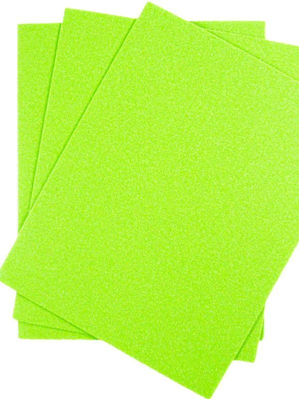 Foamy c/10 carta adiamantado verde neon Foamy c/10 carta adiamantado verde neon