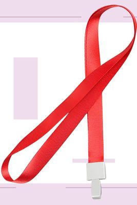 Cordones de tela para gafette c/10 Rojo Cordones de tela para gafette c/10 Rojo