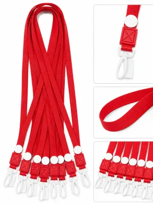 Cordones de Tela para Gafete – Paq con 10 pzs (Rojo)