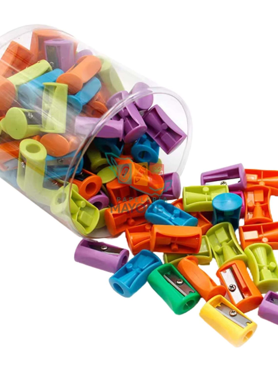 Sacapuntas económico  curvo c/72 pzas