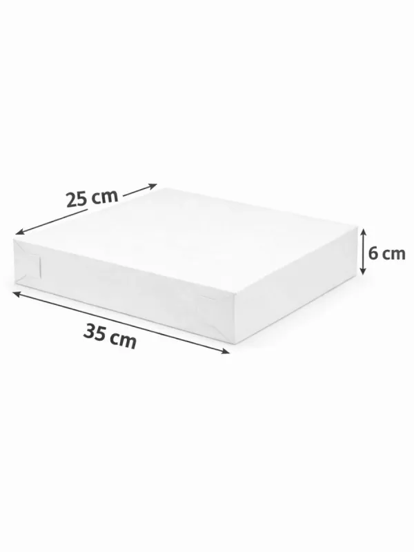 Caja rectangular blanca número 11 para venta por mayoreo en México.