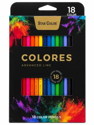 lapices colores star color 18 piezas mayoreo