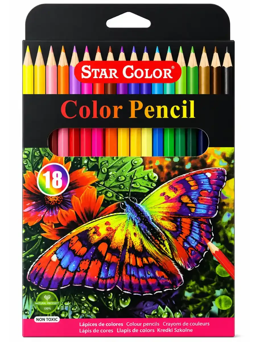 Lápices de Colores Star Color 18 Piezas