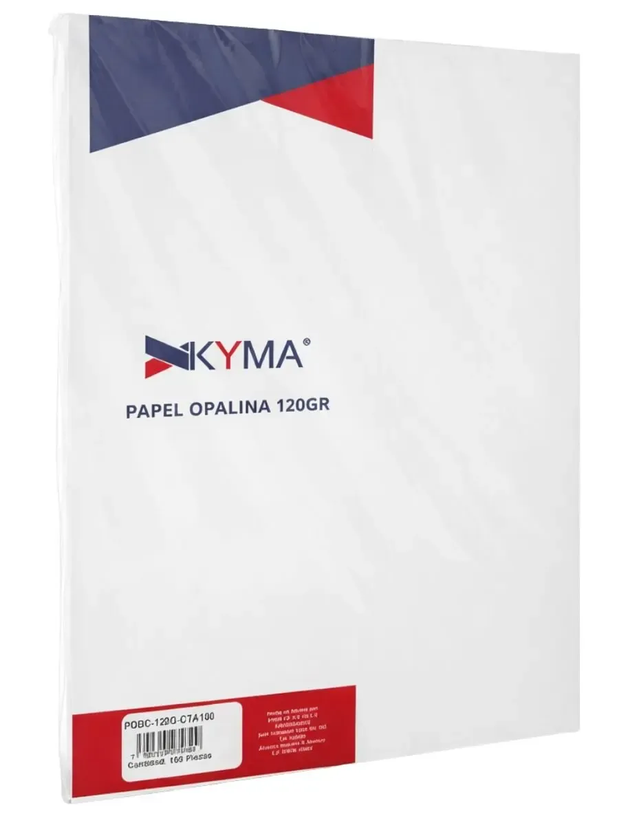 Papel Opalina Carta 120g– 100 hojas Paquete de 100 hojas de papel opalina premium 120g.