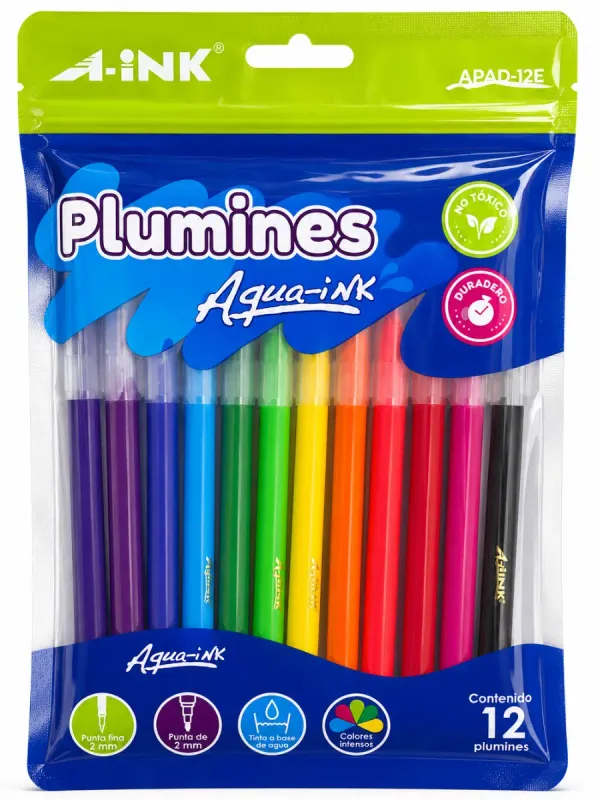 plumines aink apad-12e paquete 12 piezas mayoreo
