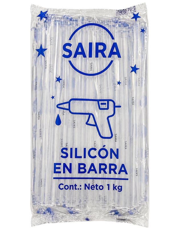 Bolsa de 1 kg de silicón delgado en barra Saira para mayoreo nacional