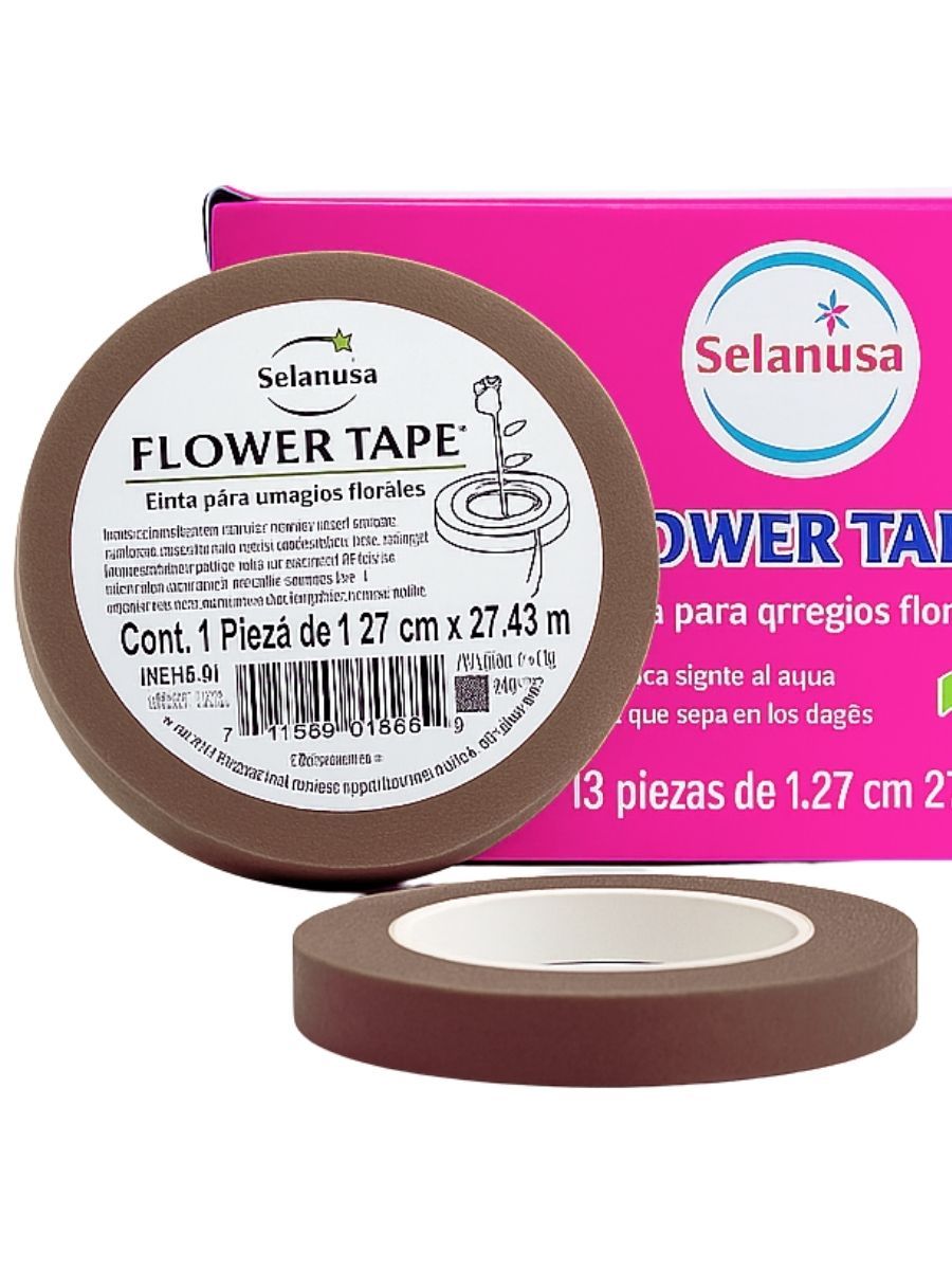 Cinta Floritape Selanusa Color Café – 1.27 cm x 27.43 m