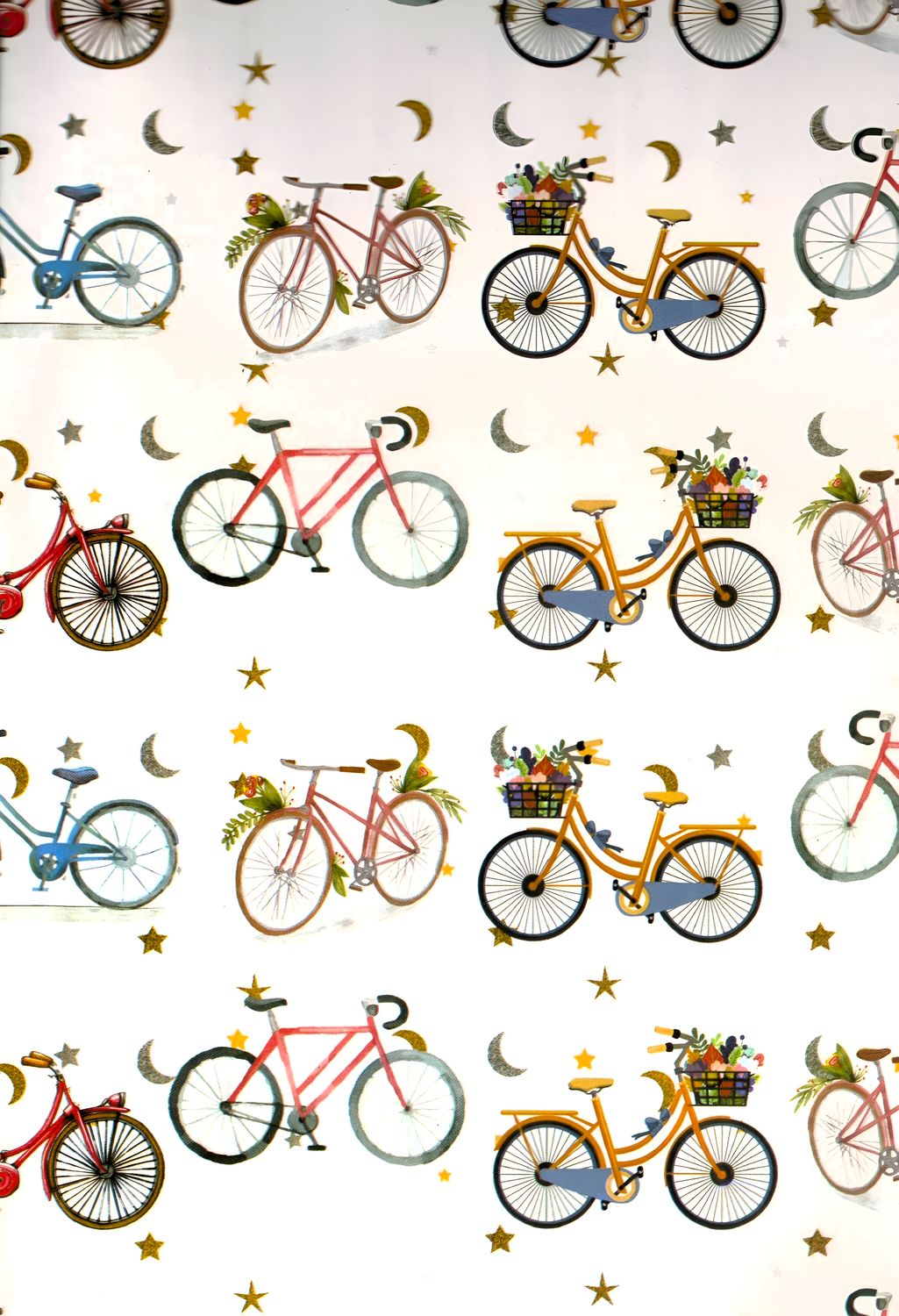 Papel De Regalo Bicicletas Mod105 C/10 Pzas - Mayoreo