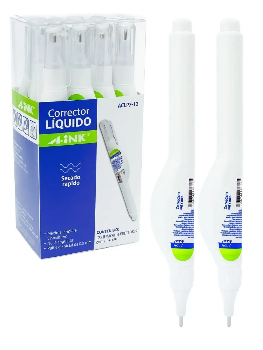 Corrector tipo pluma Aink con stock disponible en Casa Mérida.