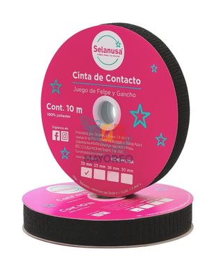 contactel negro 25mm x 10 metros
