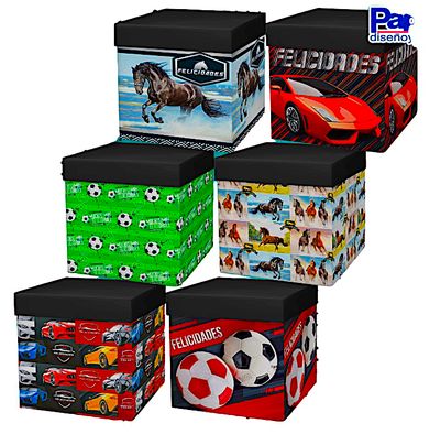 Caja cubo varonil 10x10 cm caja con 12 pzas – Mayoreo Caja cubo varonil 10x10 cm caja con 12 pzas – Mayoreo