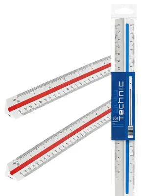 Escalímetro de 30 cm - Mayoreo México Escalímetro profesional de 30 cm con 6 escalas al mayoreo nacional.