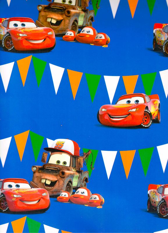 Papel De Regalo Cars Mod.4 C/10 Pz niño
