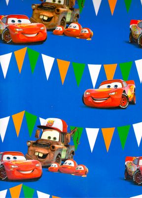 Papel De Regalo Cars Mod.4 C/10 Pz niño Papel De Regalo Cars Mod.4 C/10 Pz niño