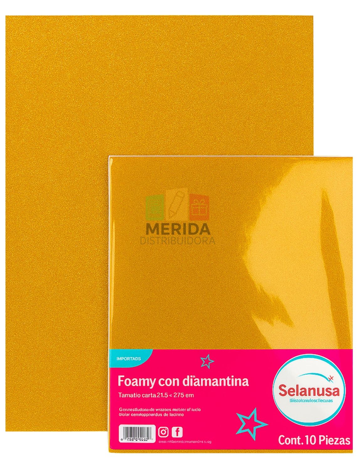 Foamy C/5 Diamantado (56cmX43cm) Oro Foamy C/5 Diamantado (56cmX43cm) Oro
