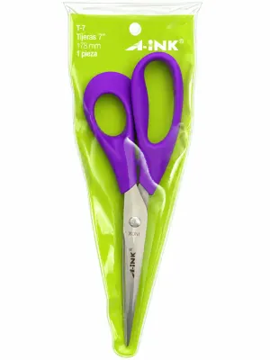 tijeras a-ink 7 pulgadas mango ergonomico mayoreo