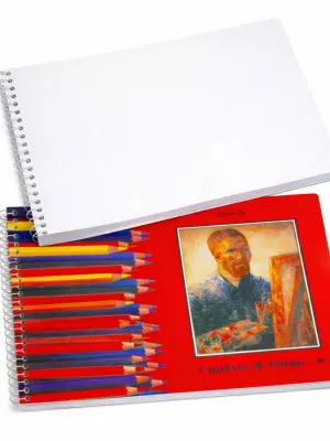Cuaderno de dibujo 30 hojas con papel seda protector