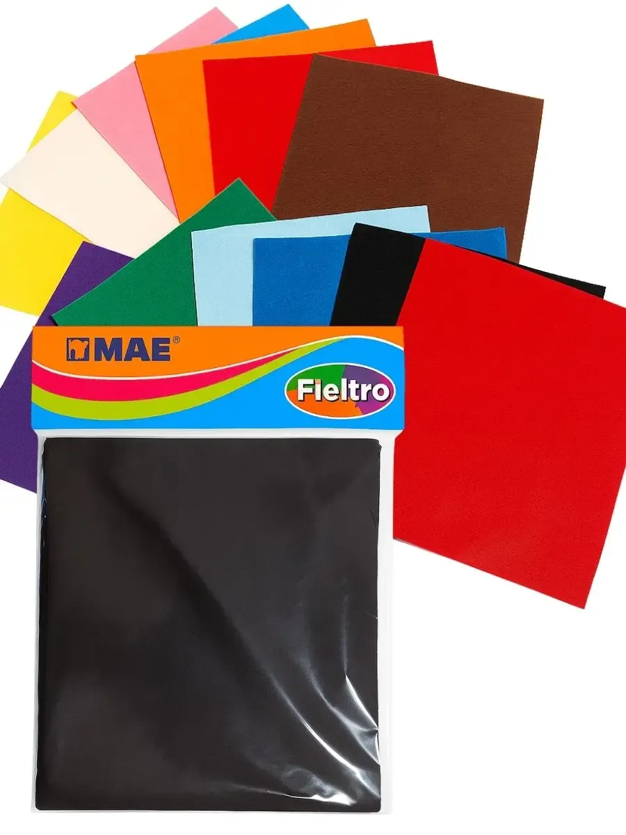 Surtido mayorista de fieltro escolar MAE para negocios en México.