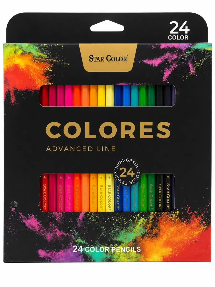 Lápices de Colores Star Color – 24 Piezas