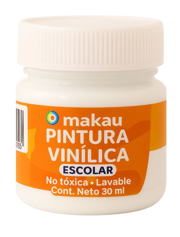 Pintura Vinílica Blanco 30 ml c/6 pzas