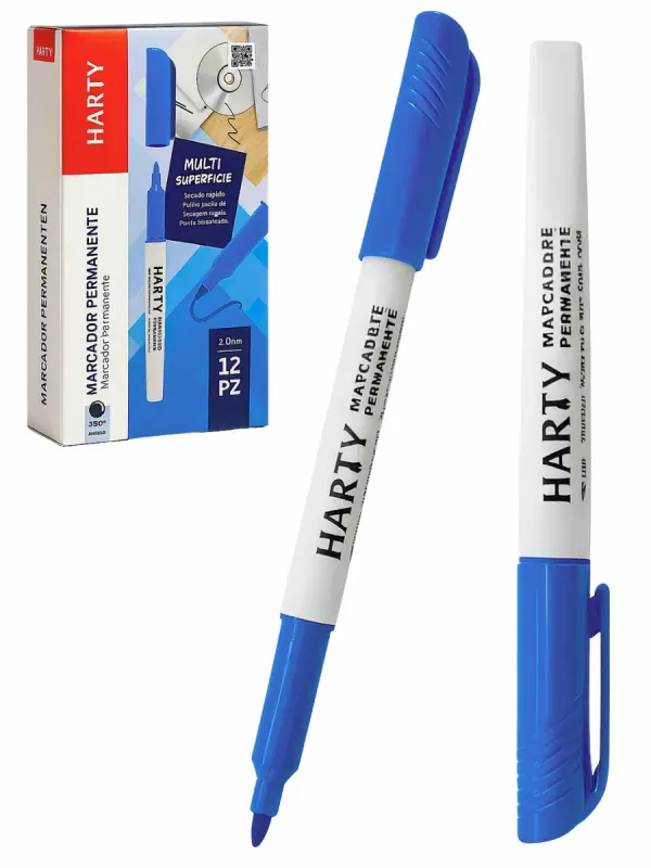 Marcador Fino Una Punta c/12 pzas Azul – Mayoreo marcador fino azul 12 piezas mayoreo escolares