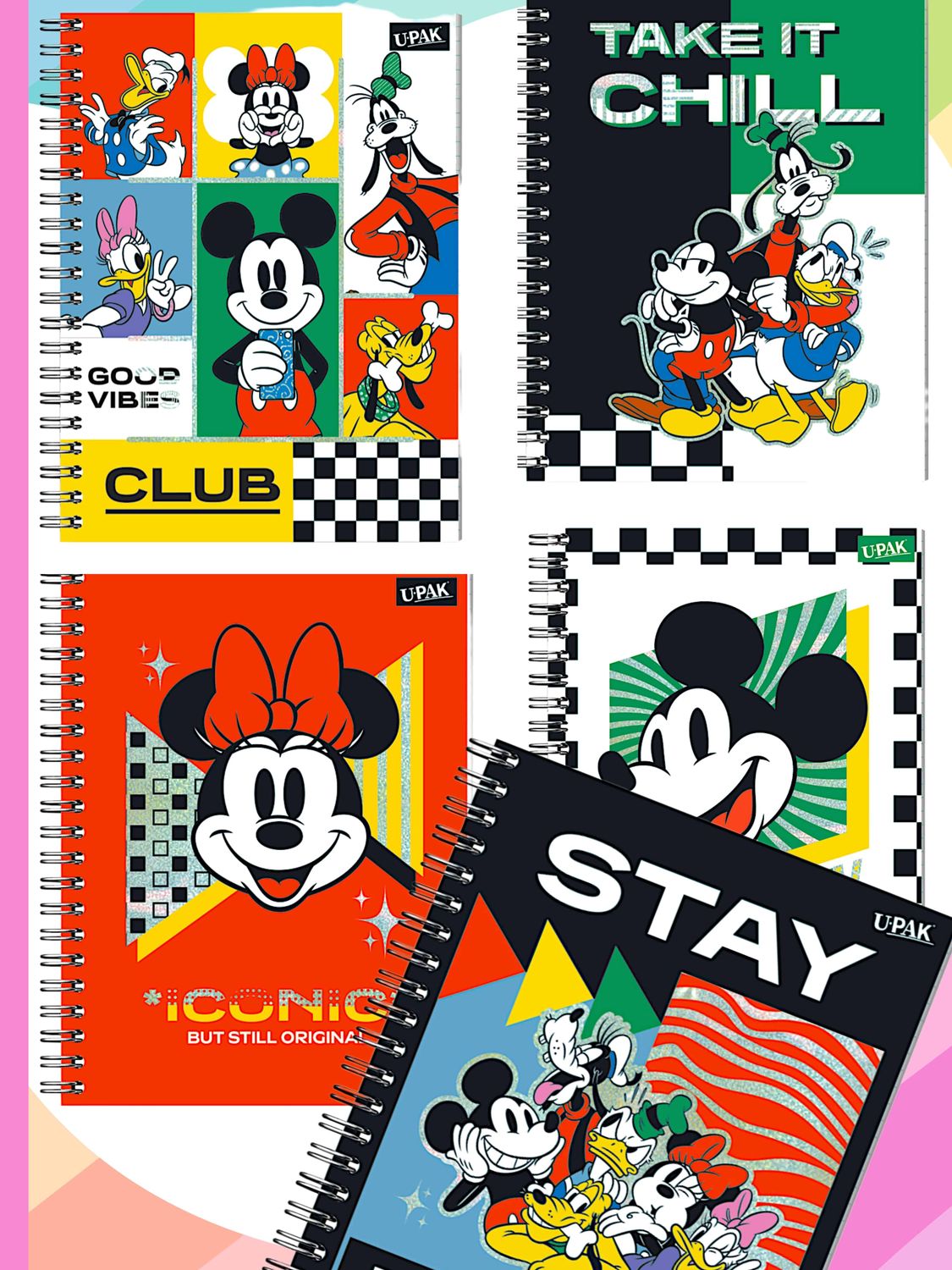 Cuaderno UPAK Mickey y Amigos 100H Cuadro 7 100 hojas