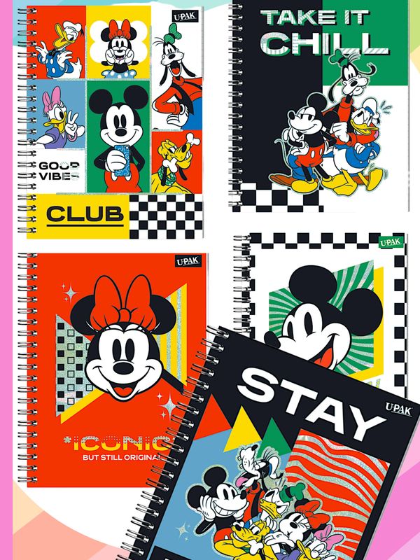 Cuaderno UPAK Mickey y Amigos 100H Cuadro 7 100 hojas