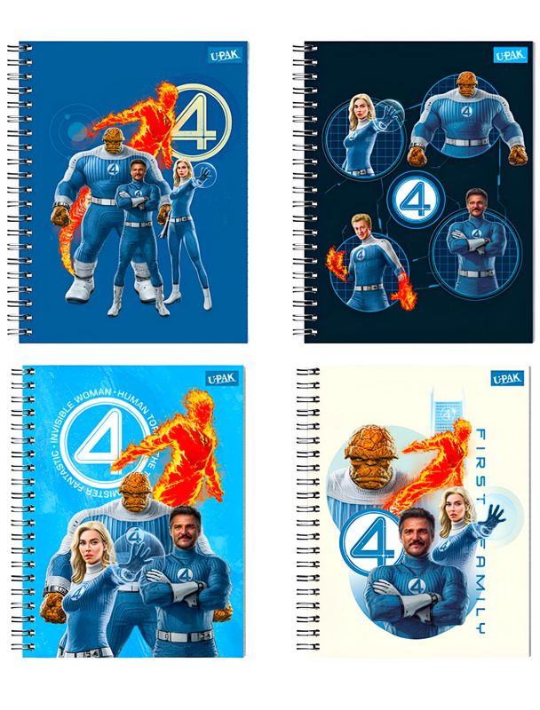 Cuaderno UPAK Fantásticos 100H Cuadro 7 | Mayoreo