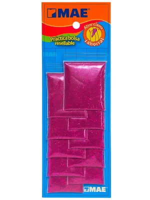 Diamantina MAE 5gr (10 sobres) Fucsia diamantina mae fucsia 5gr 10 sobres mayoreo nacional
