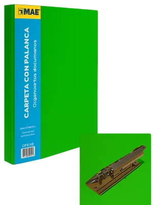 Carpeta de Palanca MAE Plástico (CPS-VE)