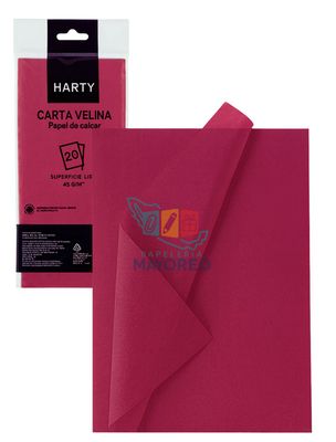 Papel China Rojo Vino c/10 Harty (Paq. 10 pzas) – Mayoreo