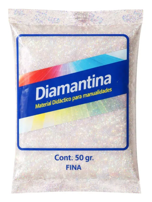 Diamantina Fina Saira Blanco Iris – Bolsa con 50 gr Diamantina Fina Saira Blanco Iris – Bolsa con 50 gr