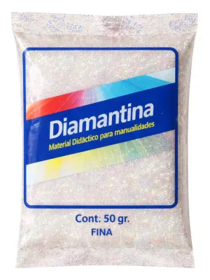 Diamantina Fina Blanco Iris Bolsa 50 gr Diamantina Fina Blanco Iris Bolsa 50 gr