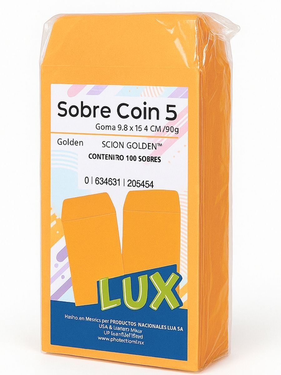 Sobre Bolsa Coin Lux – Paquete con 50 Piezas sobre bolsa coin lux paquete 50 piezas mayoreo