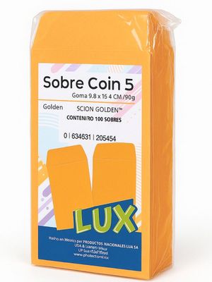 sobre bolsa coin lux paquete 50 piezas mayoreo