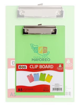 tabla con clip plastico tamaño esquela 12 piezas mayoreo distribuidor